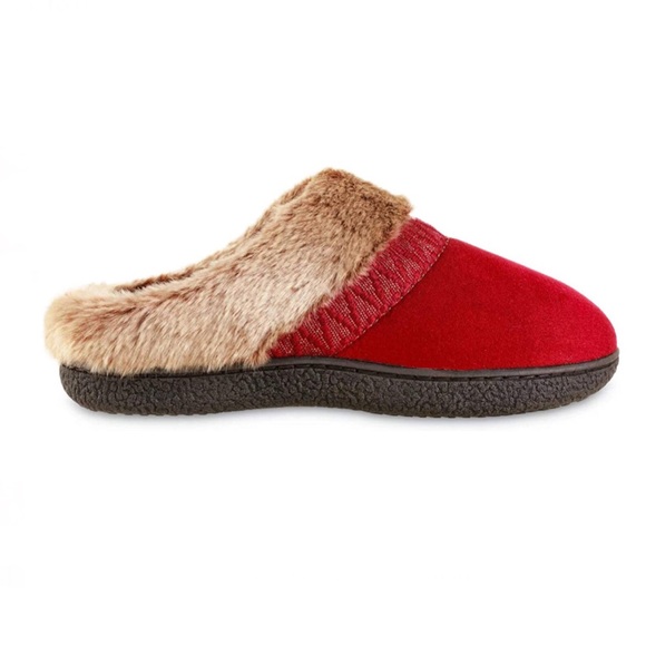 Isotoner Women’s Microsuede Hoodback Slippers - Picture 2 of 12